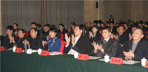 15集团领导与代表们观看迎春联欢会节目演出_副本