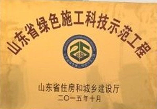（三分）山东省绿色施工科技示范工程_副本